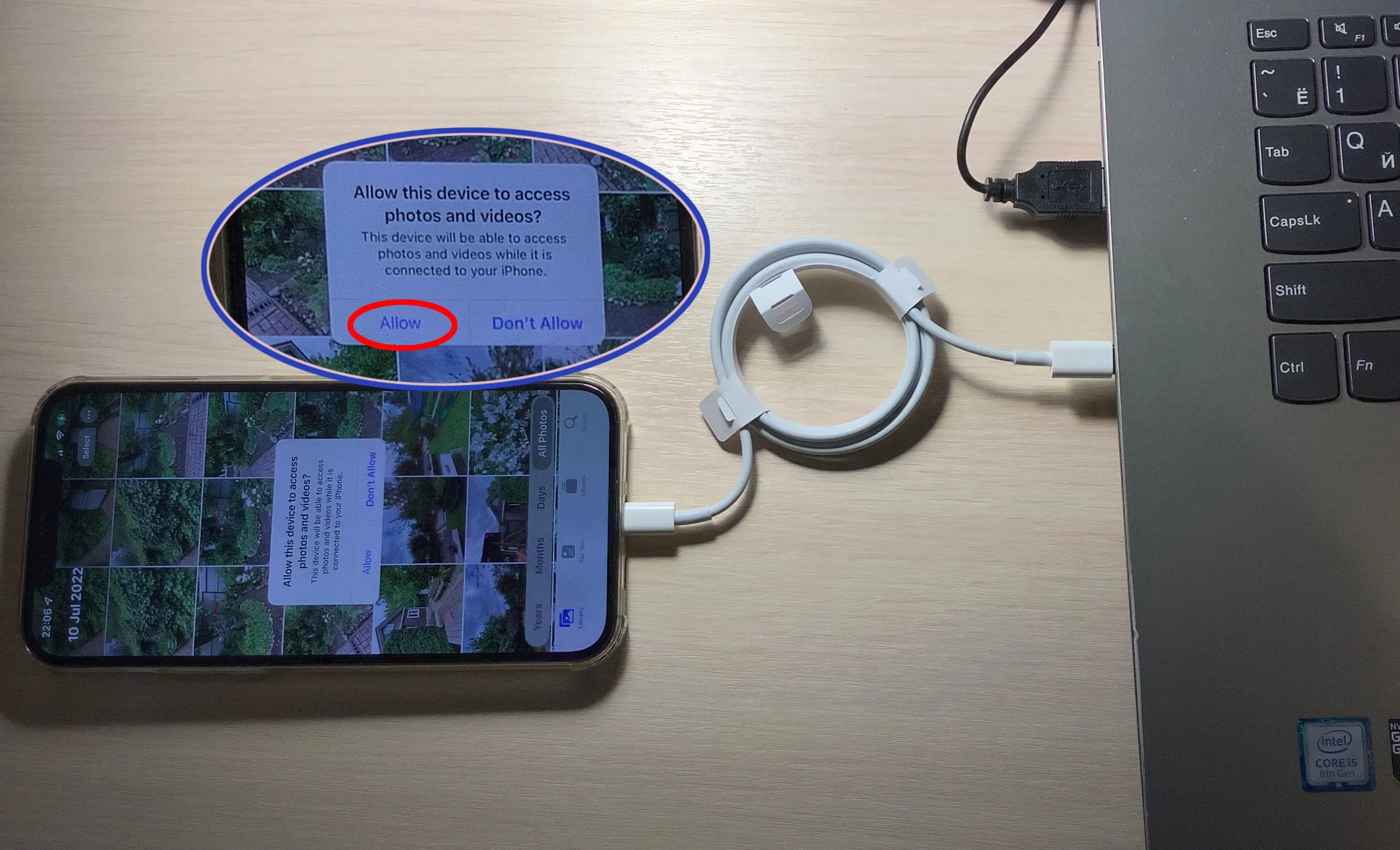 Apparaat aansluiten..