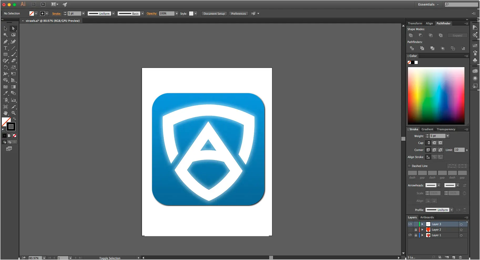 Adobe illustrator: icoon creëren..