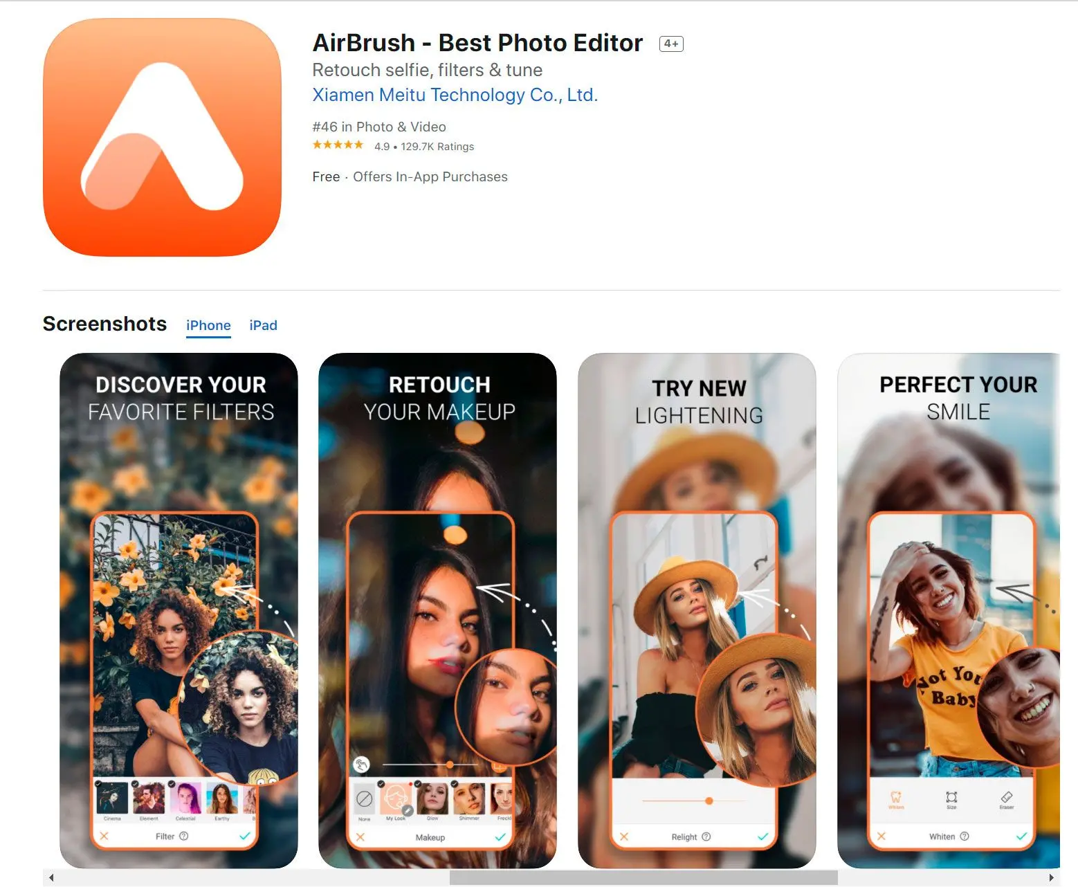 Airbrush app in App Store..