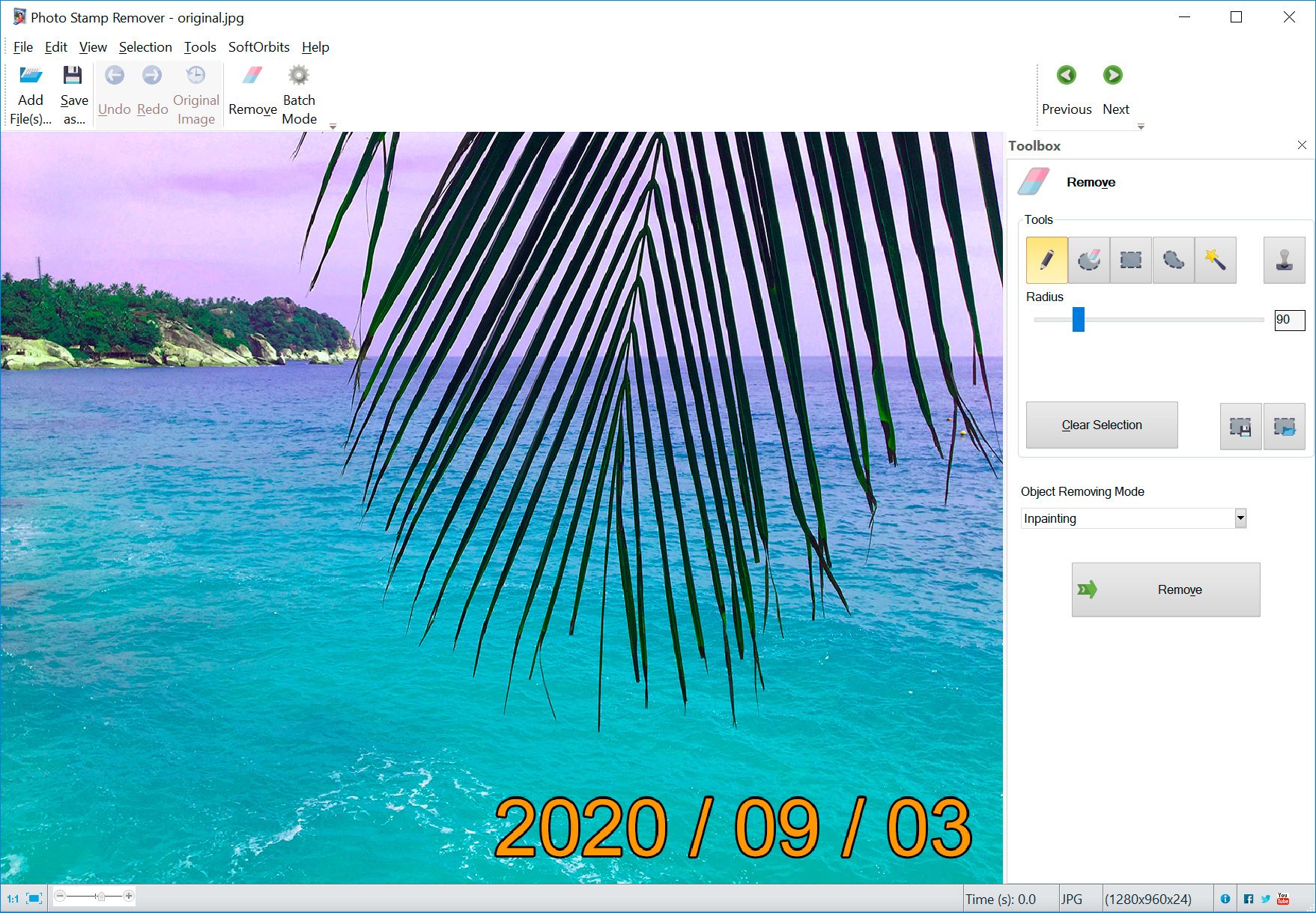 Software om de datumstempel van foto