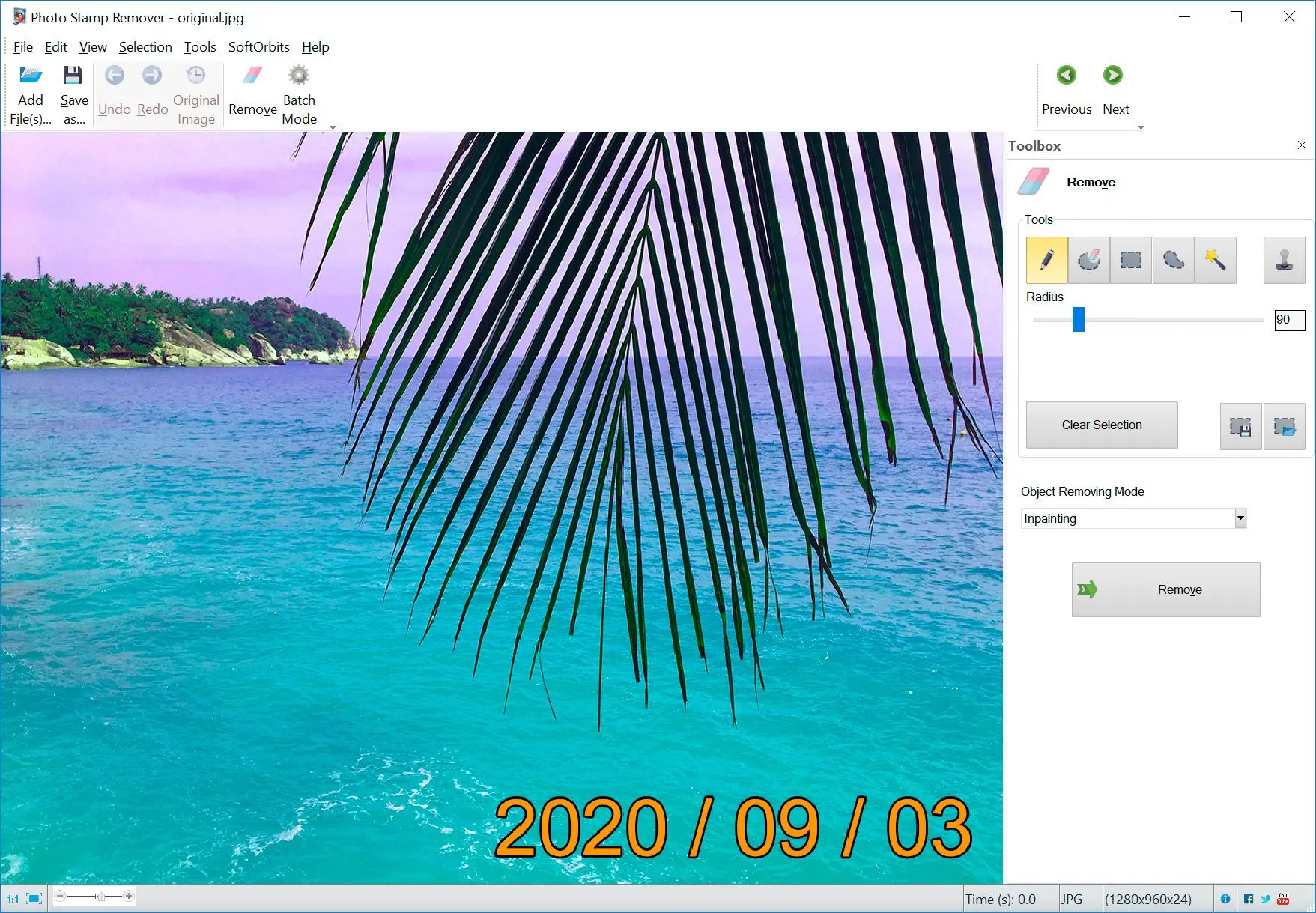 Software om de datumstempel van foto