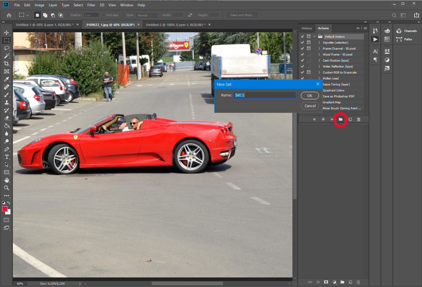 Photoshop - set creëren.