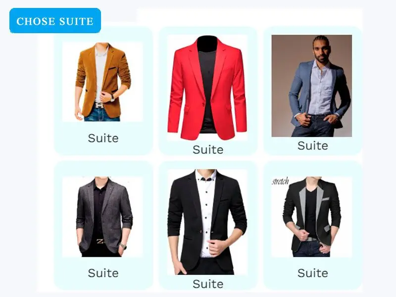 Kies Uw Pak of Blazer.