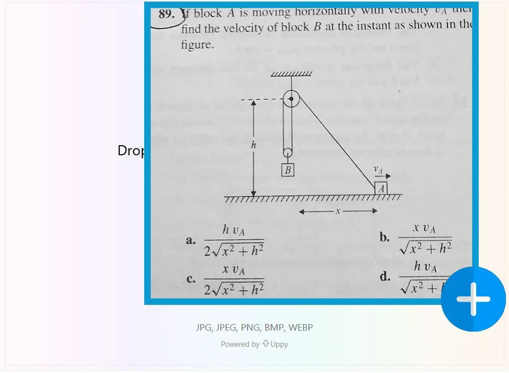 Upload een Natuurkunde probleem.