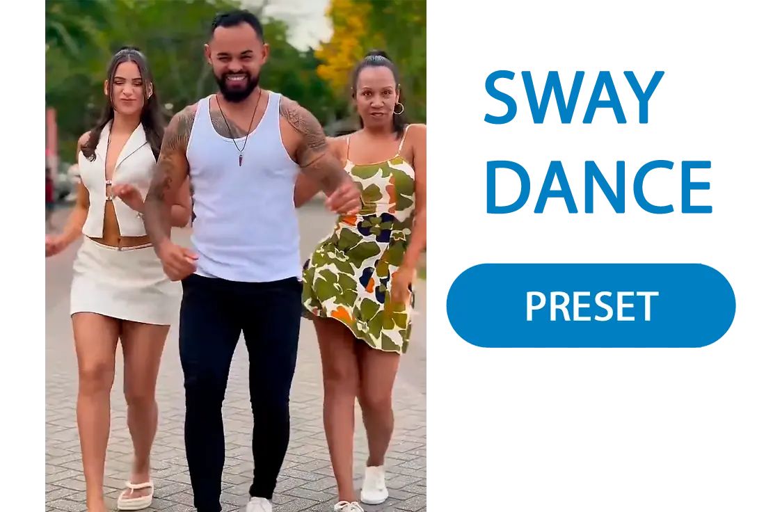 Kies het Sway Dance Effect.