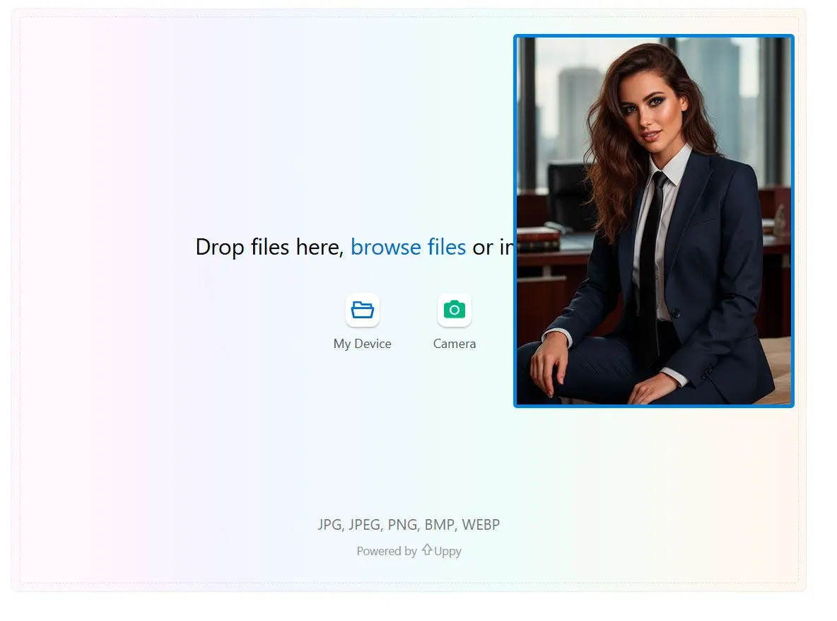 Upload uw afbeelding.