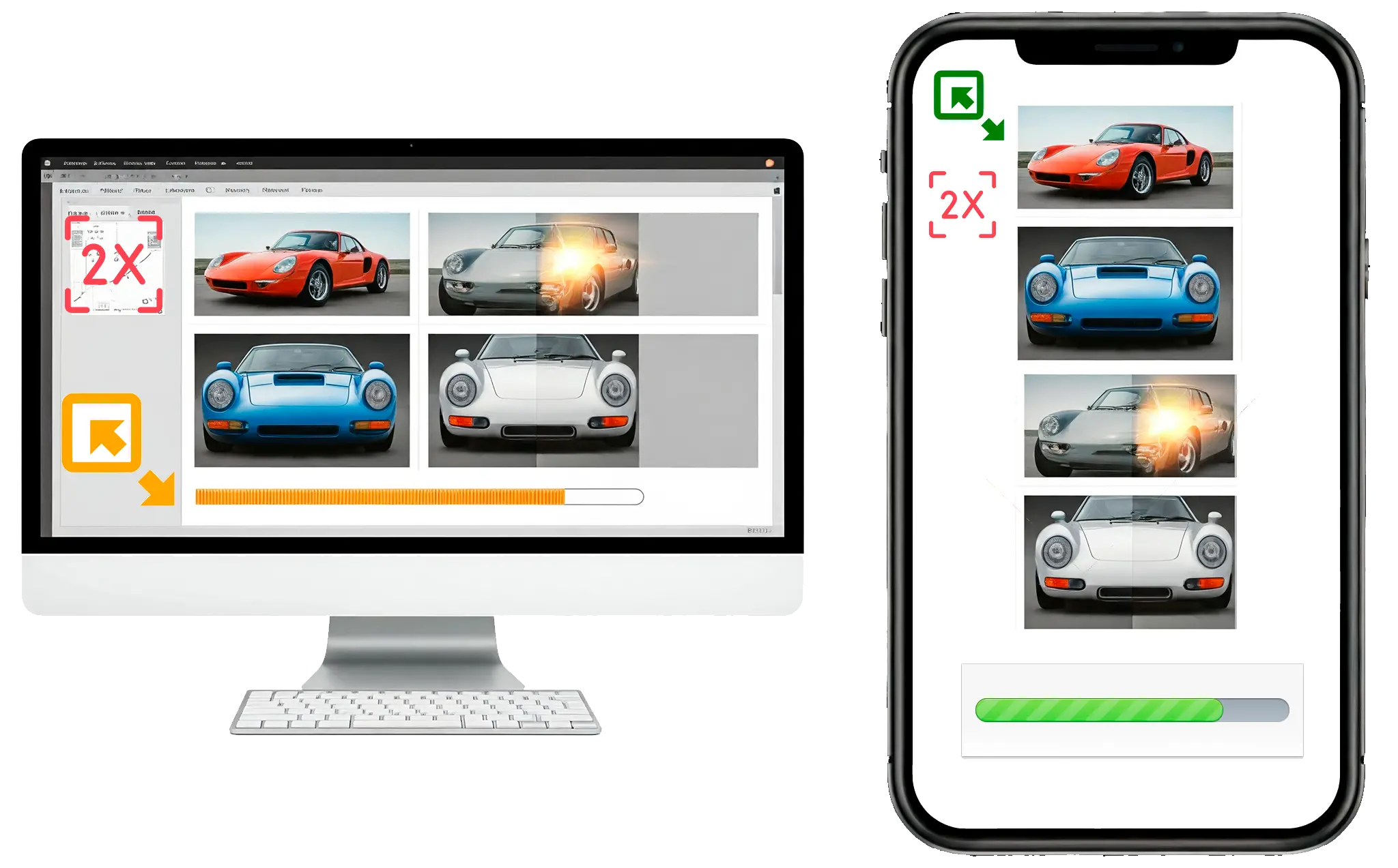Online AI Bulk Afbeelding Opschaler & Software Download.