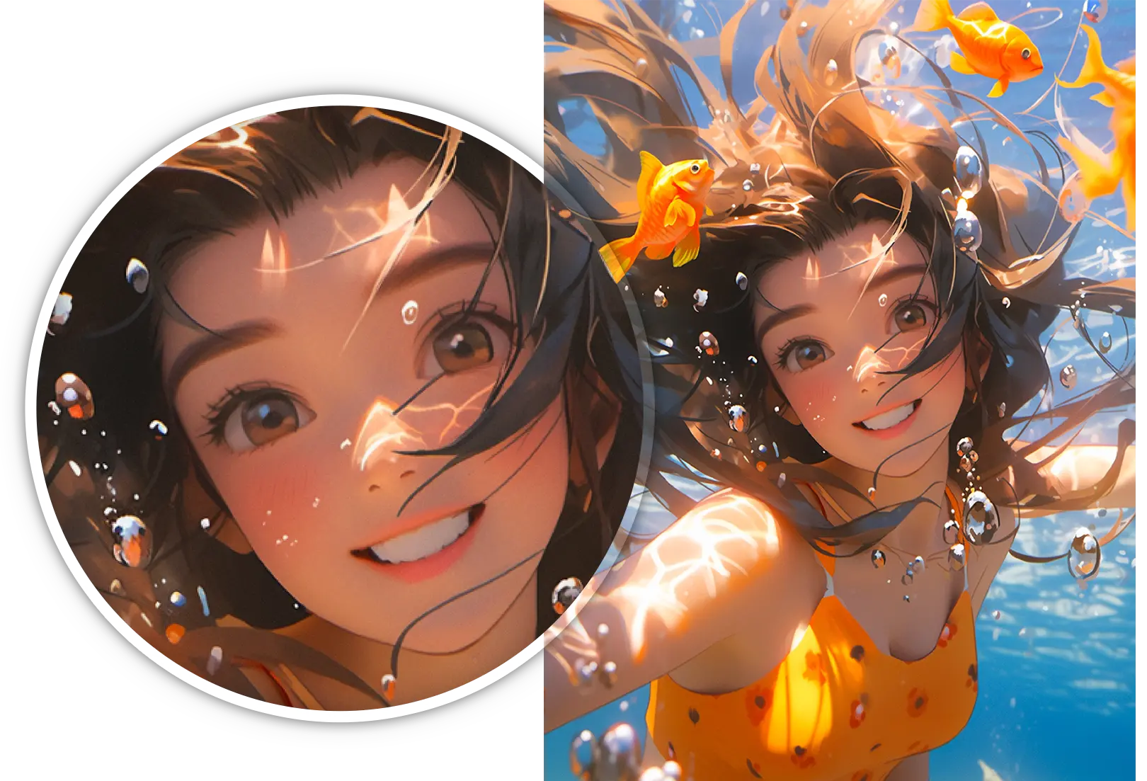 Details toevoegen aan illustraties, kunstwerken en anime.
