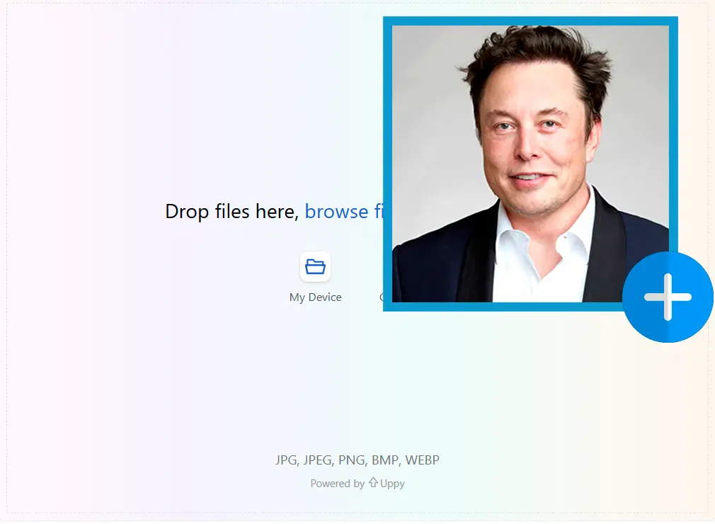 Upload Bronafbeelding.