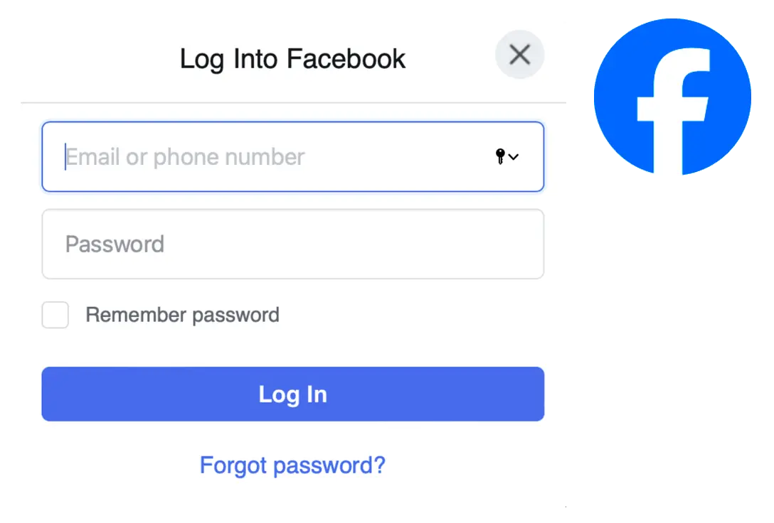 Log in op Facebook.