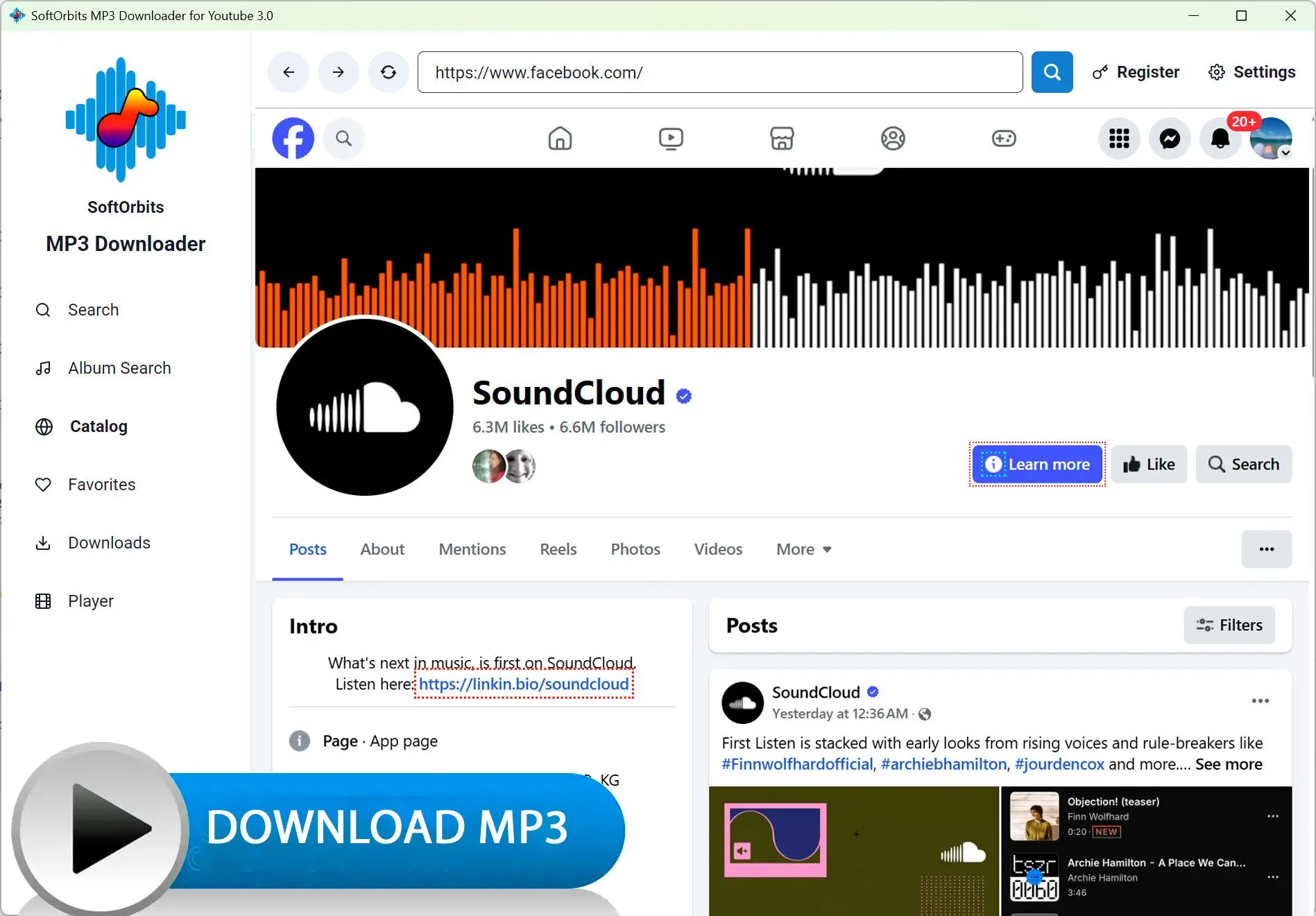 MP3 Downloader for Youtube: Schermafbeelding.