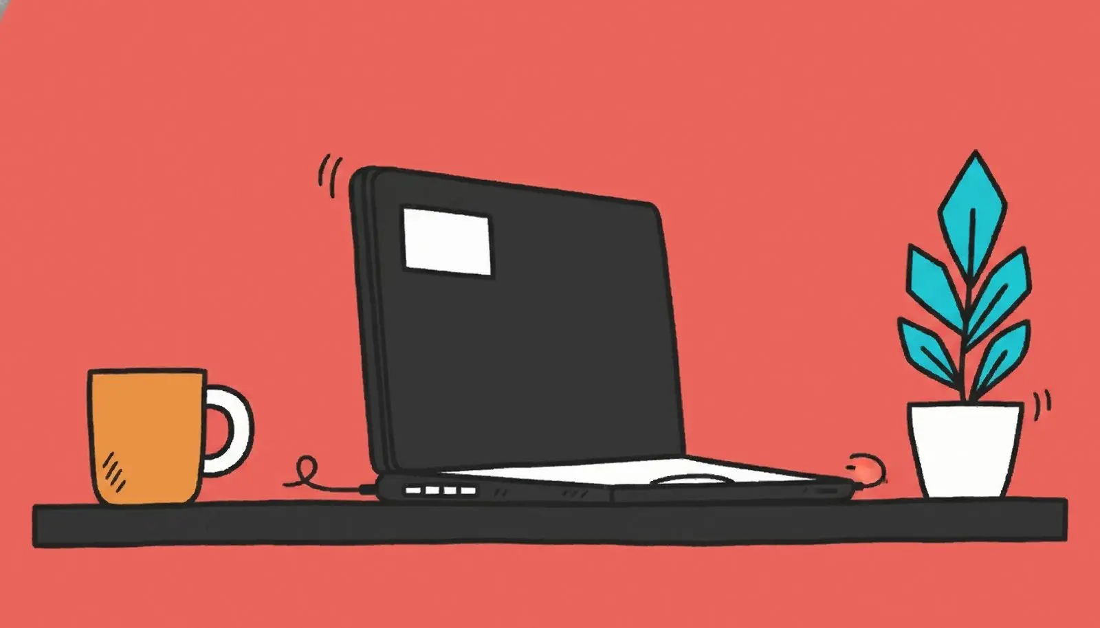 Een werk- of leaselaptop inleveren.