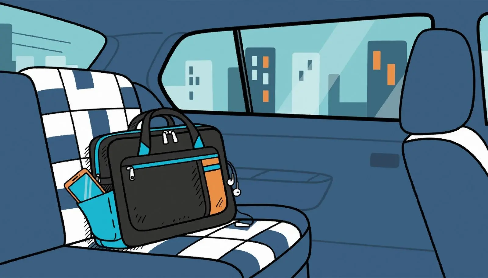 Achtergelaten in een taxi.