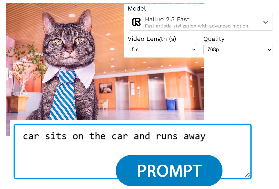 Voer uw prompt en instellingen in.