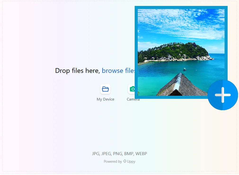 Upload uw lage-resolutiefoto.