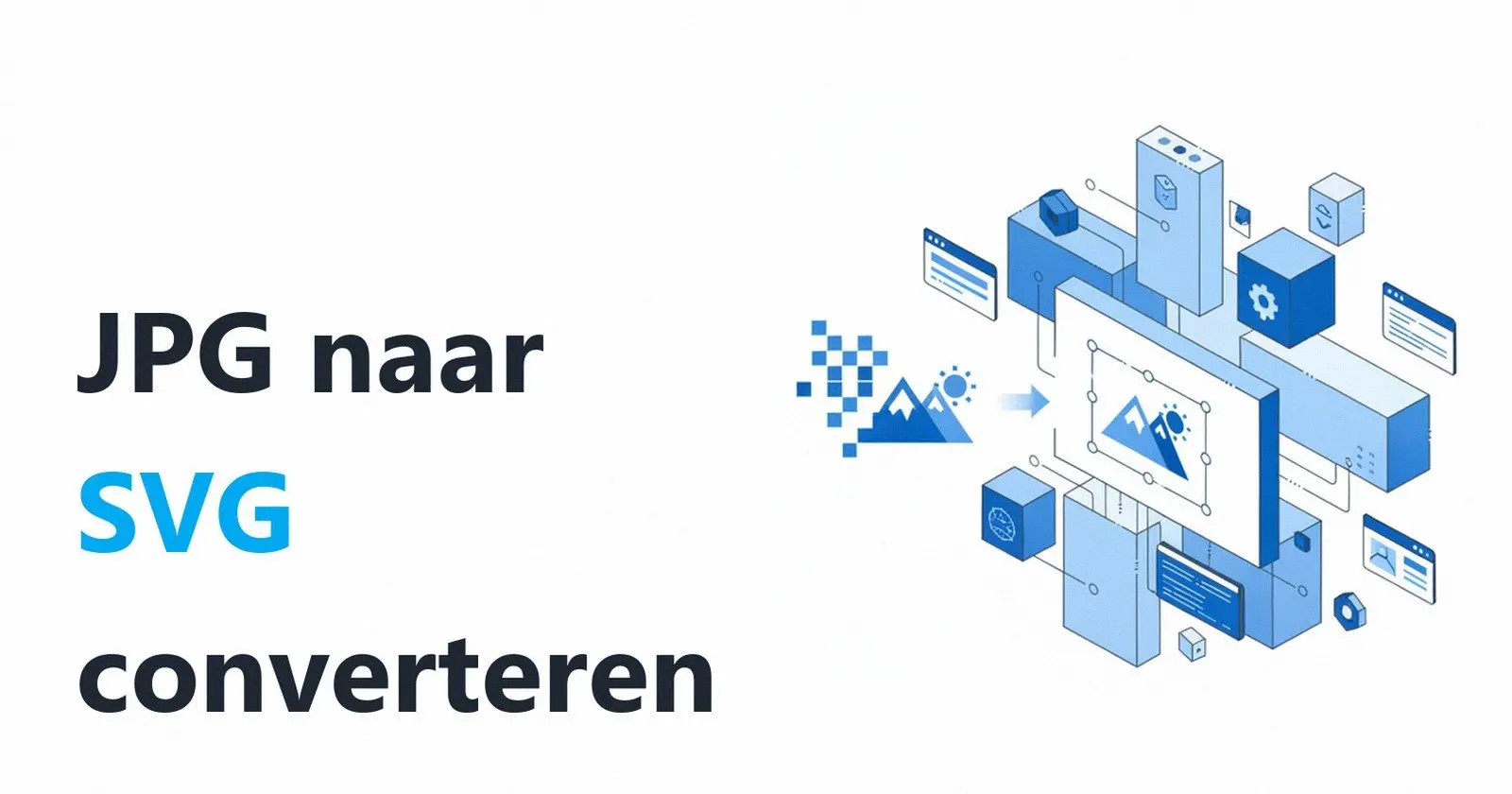 Een vector schaalt zonder kwaliteitsverlies.
