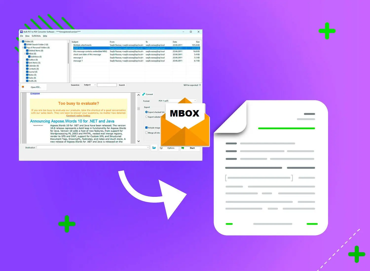 Gemaakt voor privé, offline e-mail archivering.