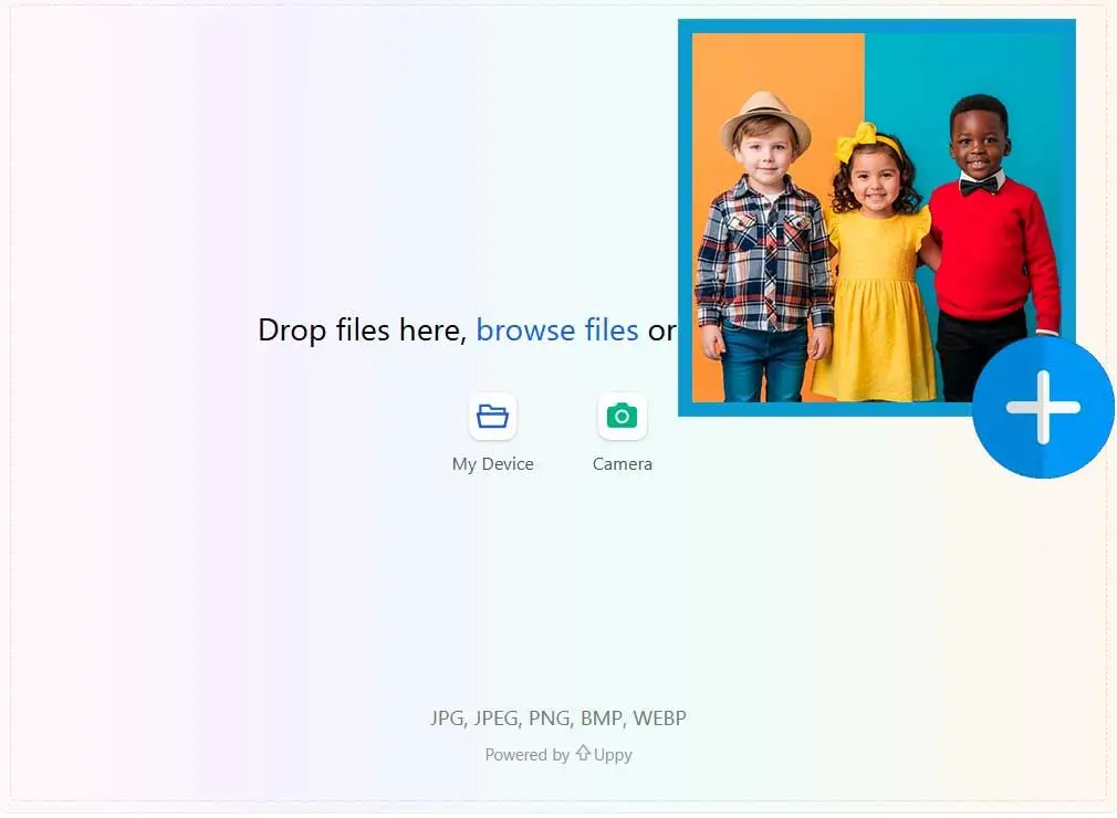 Upload een Afbeelding van een Personage.
