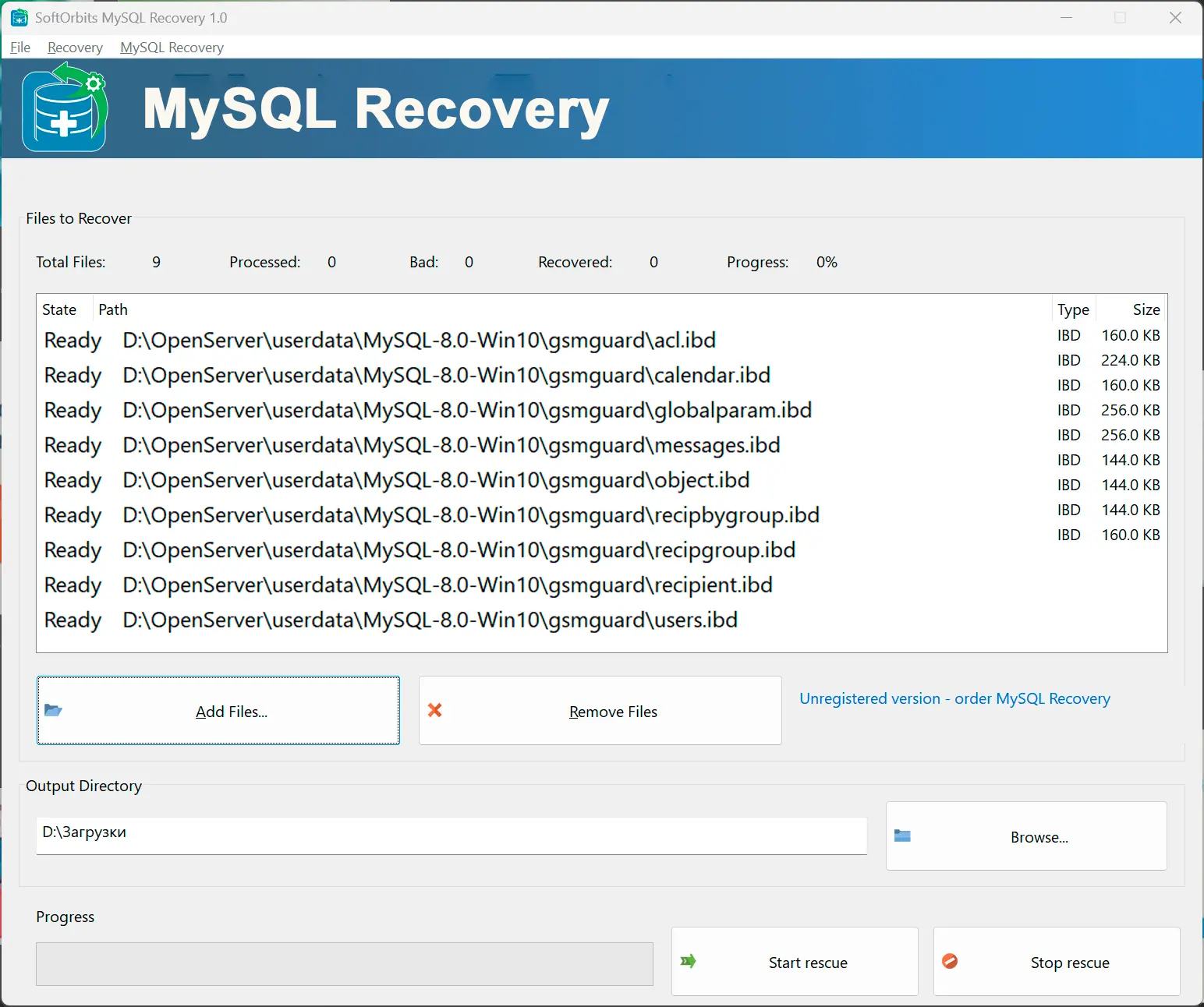 Database Bestanden Toevoegen.
