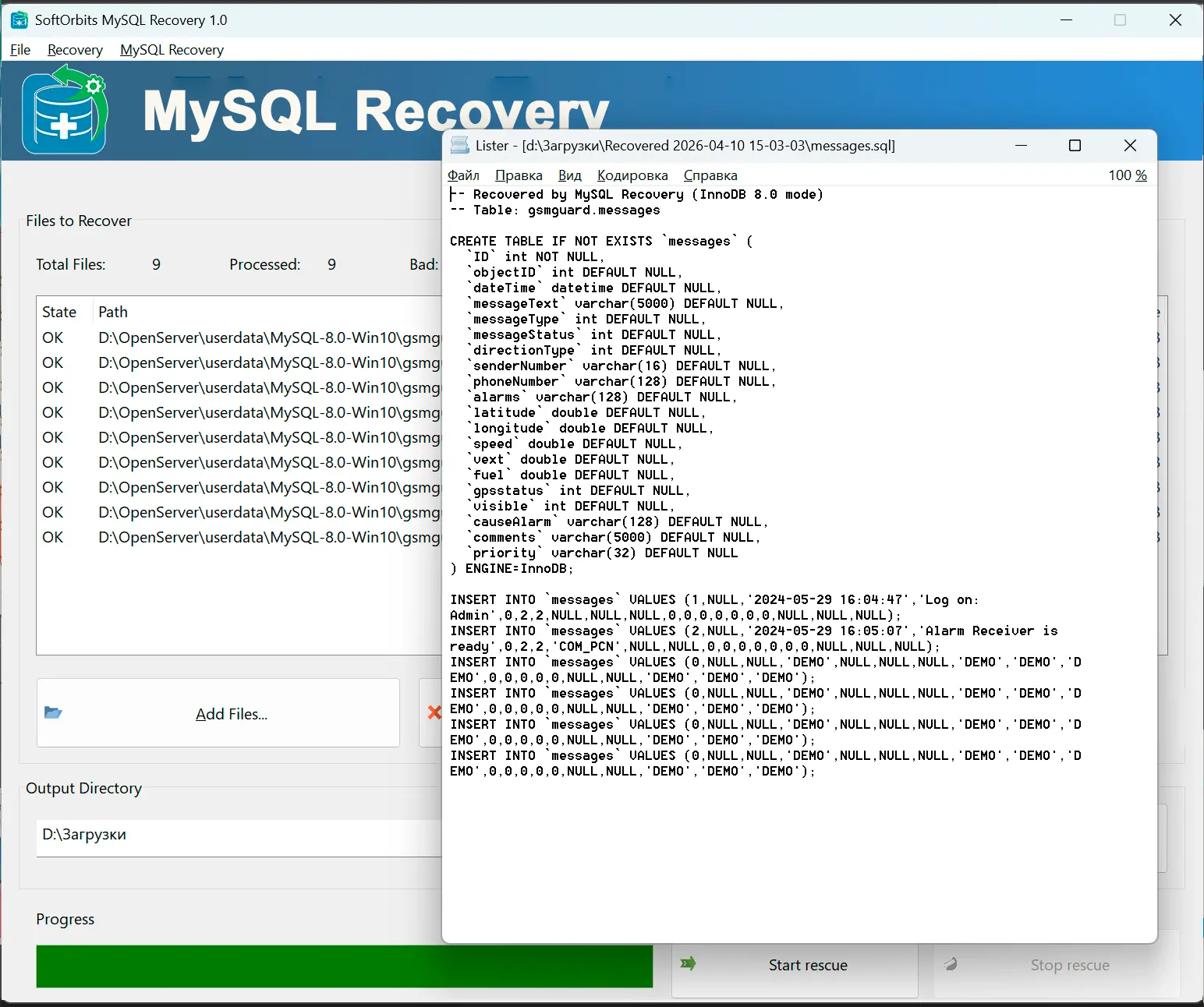 Bekijk het resultaat & importeer het.