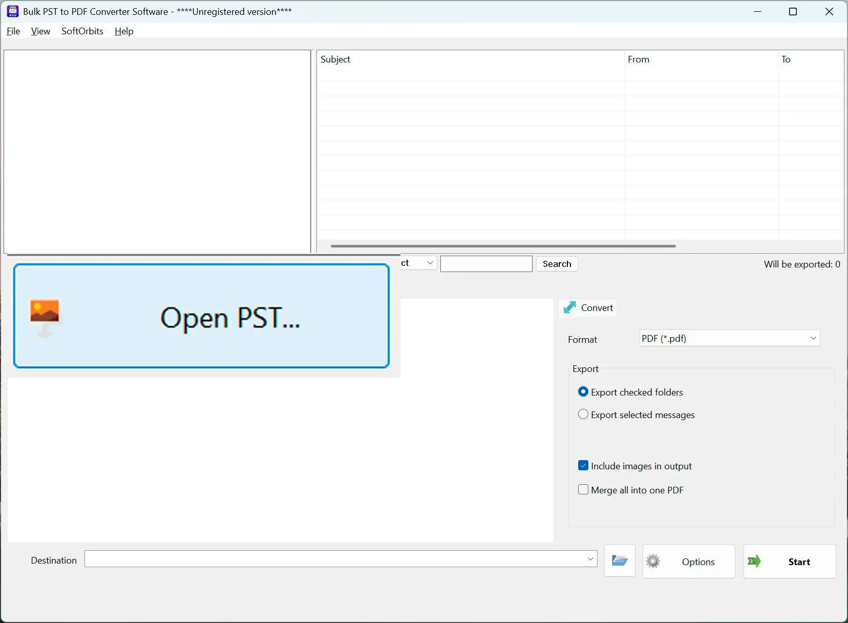 Open uw OST-bestand.