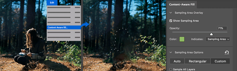 watermerk verwijderen in photoshop