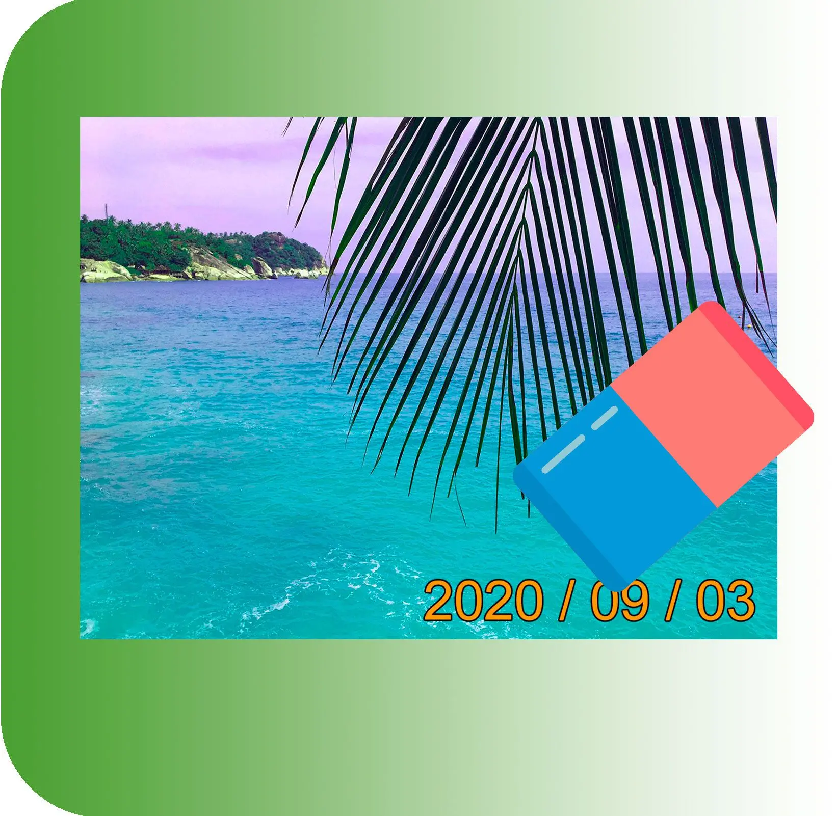 Tekst-, tijd- en datumstempels verwijderen.