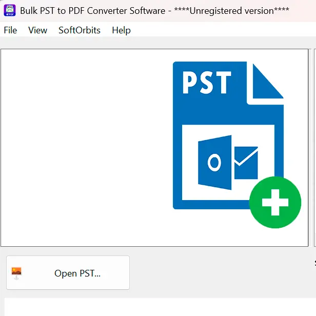 Open uw PST bestand.