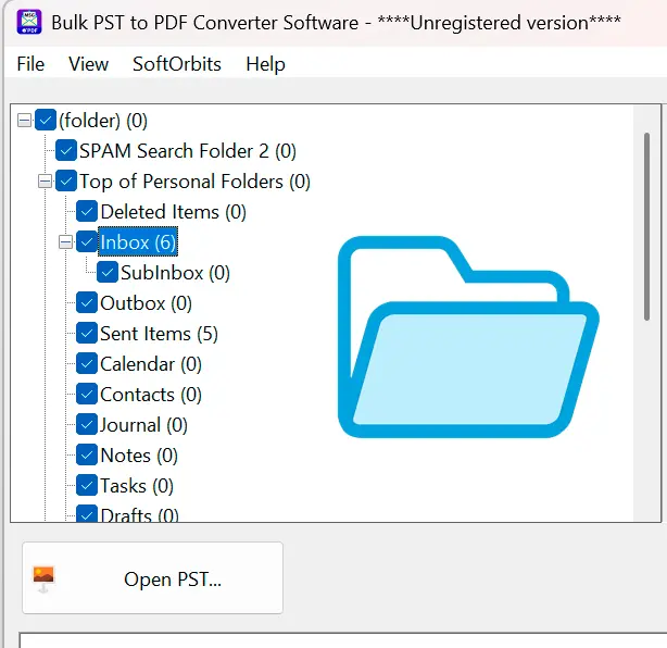 Selecteer de mappen om te converteren.