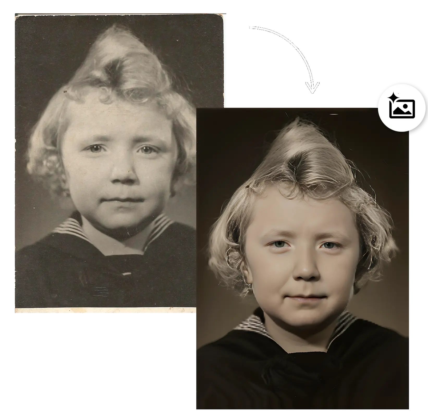 AI-gestuurde Gezichtsherstel.
