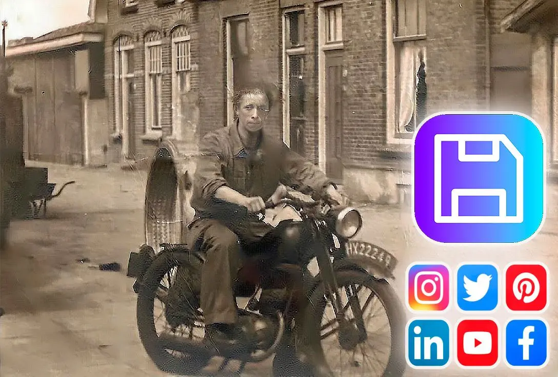 Opslaan en Delen.