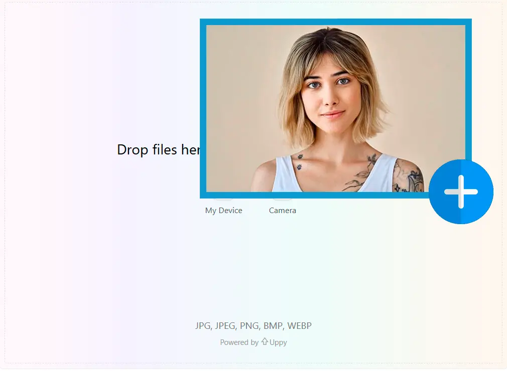 Upload de Gezichtsfoto.