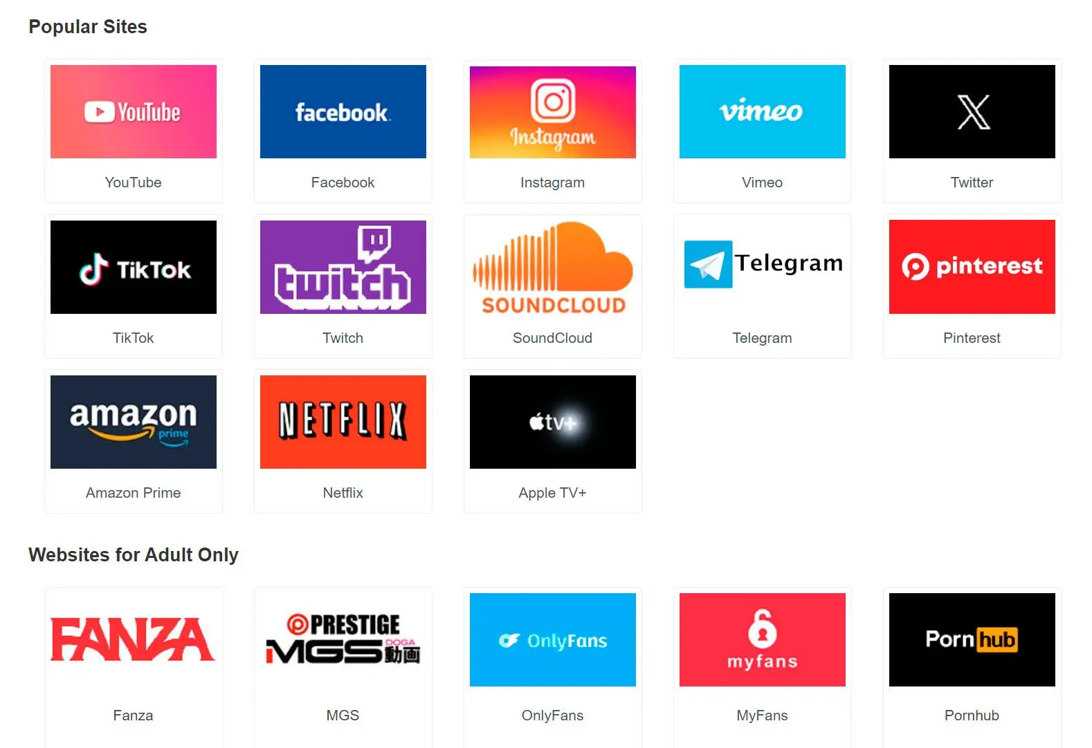 Playlists, Shorts, Livestreams.