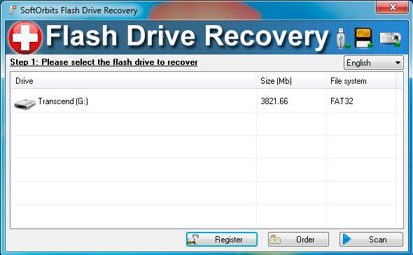 SoftOrbits Flash Drive Recovery Schermafbeelding 