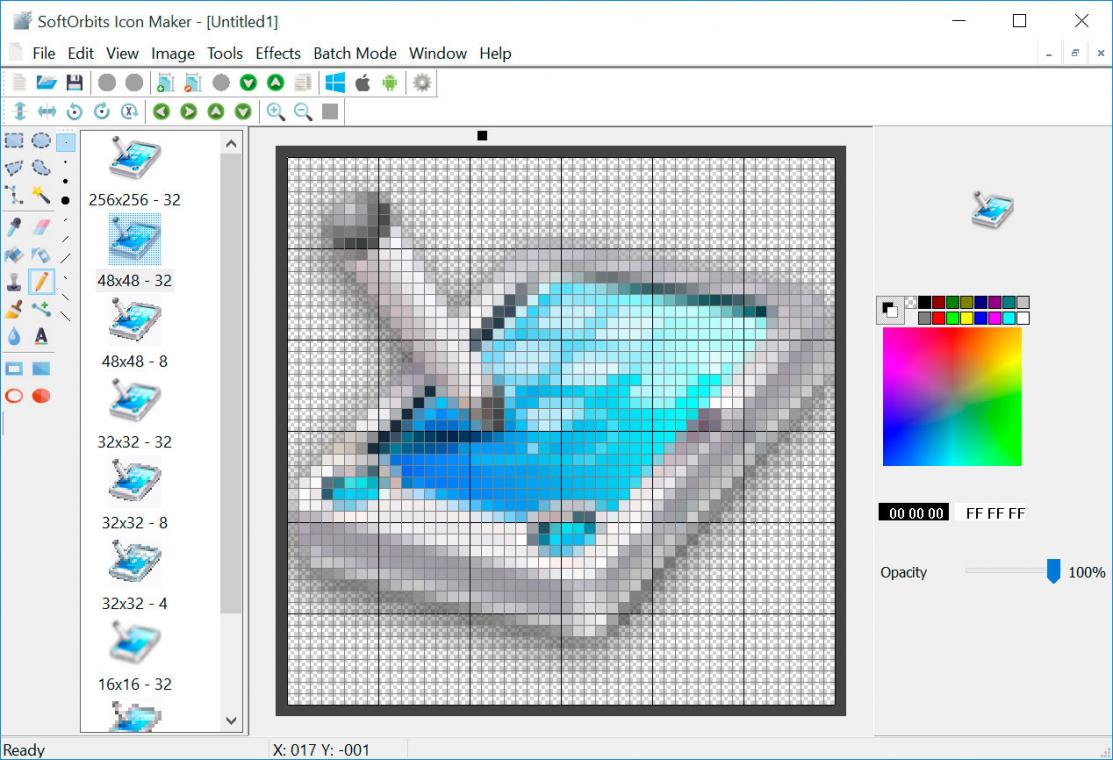 SoftOrbits Icon Maker Schermafbeelding.